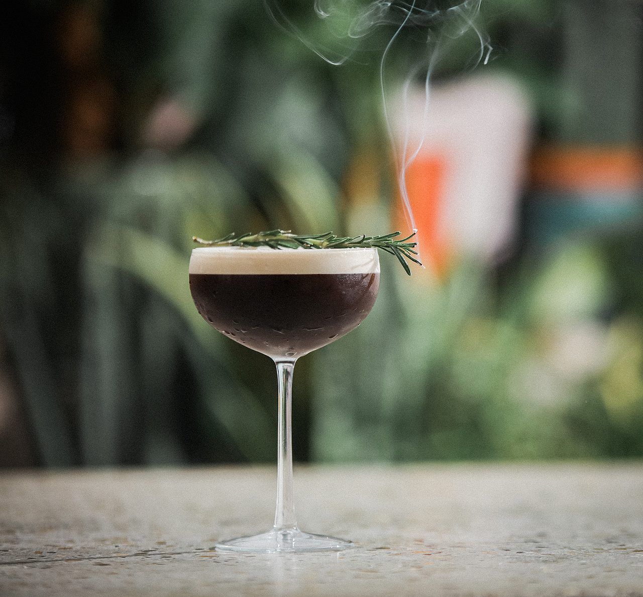 Smoked Rosemary Espresso Martini